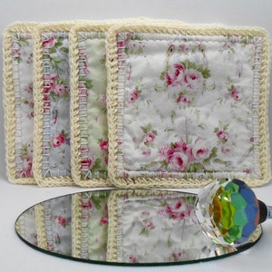 Handmade Cotton Cottage Style Mug Mats