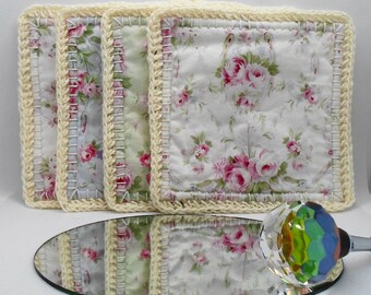 Handmade Cotton Cottage Style Mug Mats