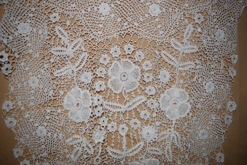 Rare Antique BEAUTIFUL 1870's Hand Made Irish Lace Crochet - Etsy