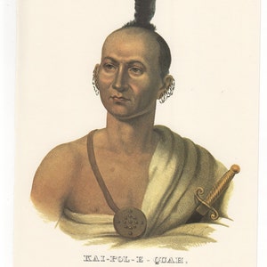Kai pol e quah Vintage Native American Indian Print Etsy Kai pol e quah Vintage Native American Indian Print Etsy