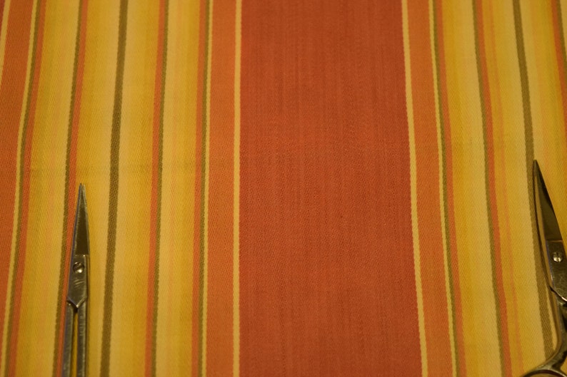 Vintage 1920's French Ticking / Upholstery Fabric Salmon Etsy