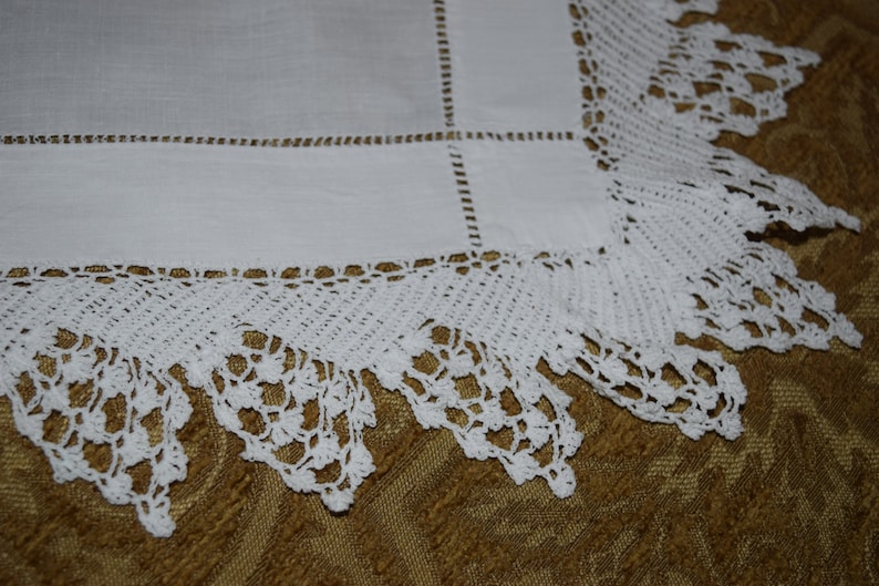 Antique 1900's English Butler's Cloth Butler Tray or Tea Cloth With ...