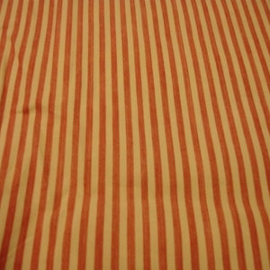 Vintage 1920's French Ticking / Upholstery Fabric in Red Stripes on Creamy Off White  42" by 122" or 3.38 yds   MPY4 209