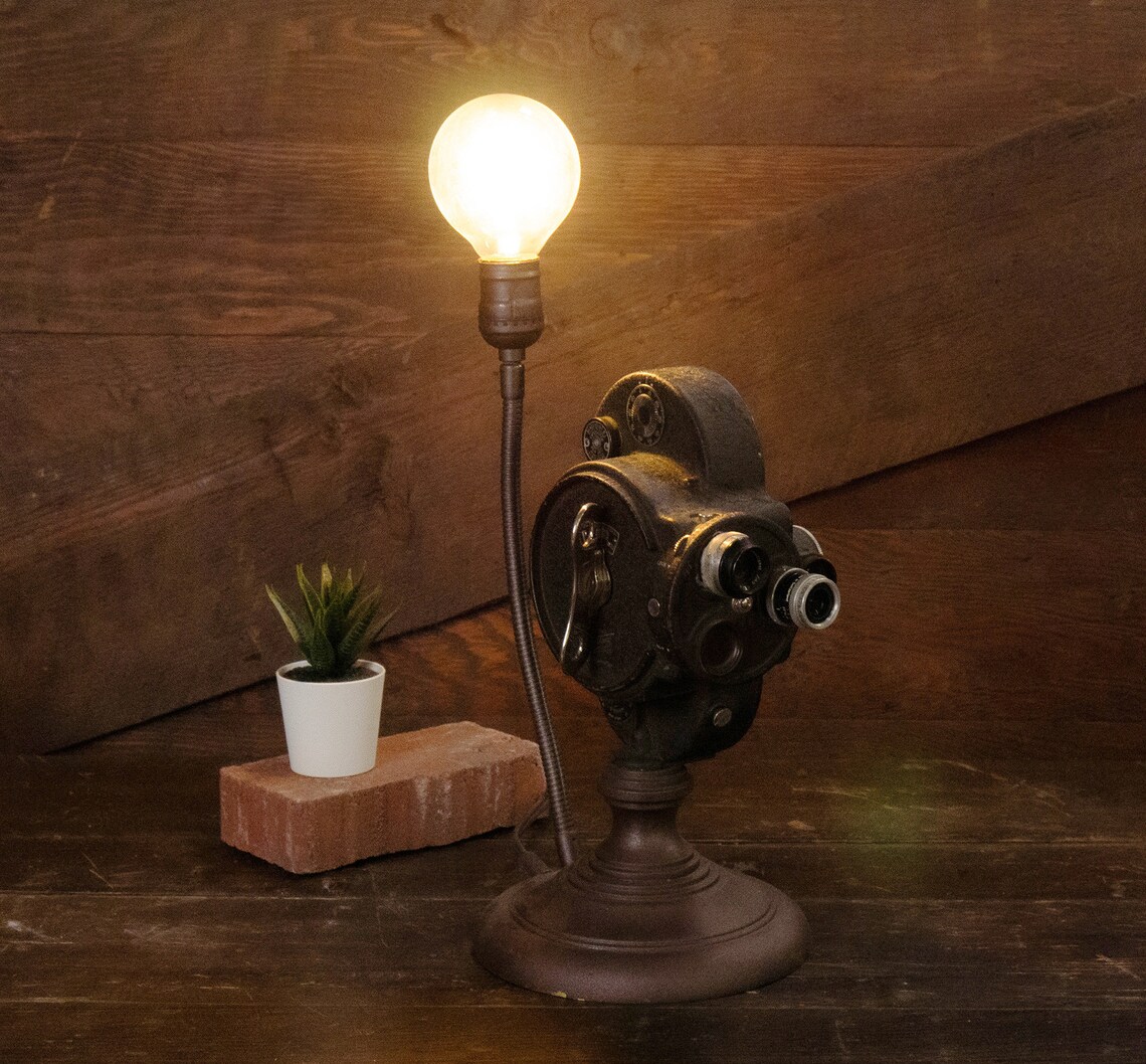 Vintage Movie Repurposed Camera Lamp Etsy