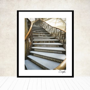 The Rookery Staircase 3 Fine Art Photograph, Wall Art, Home Decor, Chicago Image, Gift, Grand Staircase, Building Photograph, Architecture