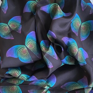 Butterfly Wing Scarf Silk Modal 50x50 Inches, Women's Accessories, Holiday Gift image 4