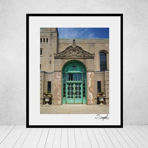 Cudahy Library Door at Loyola University Chicago Lakeshore Campus Fine Art Photograph, Wall Art, Loyola Graduation Gift, Loyola Alma Mater