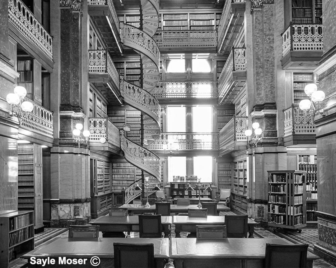 Des Moines State Law Library 2 Fine Art Photograph, Gift, Des Moines