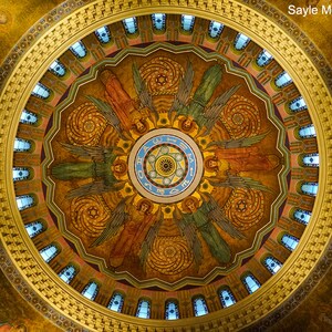 St. Clement Catholic Church Heavenly Dome Fine Art Photograph, Spiritual Image, Religious Wall Art, Chicago Church, St Clement Parish Image