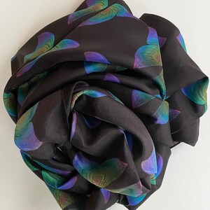 Butterfly Wing Scarf Silk Modal 50x50 Inches, Women's Accessories, Holiday Gift image 5