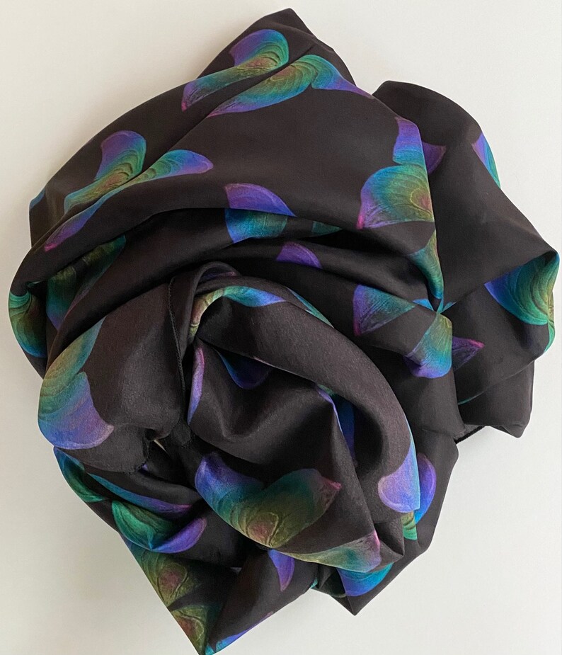 Butterfly Wing Scarf Silk Modal 50x50 Inches, Women's Accessories, Holiday Gift image 5