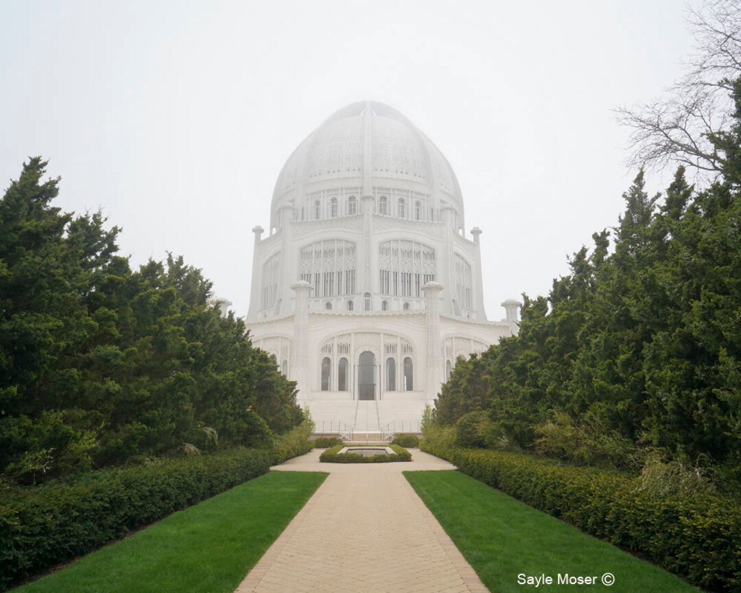 Baha'i Temple 5 Fine Art Photograph, Wall Art, North America Wilmette ...