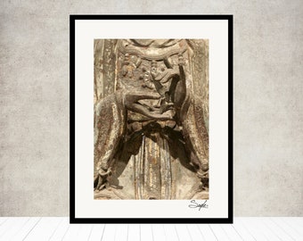 Hand Mudra 1 Fine Art Photograph, Wall Art, Spiritual Wall Art, Buddha Hand Gesture Photo, Meditation Alter Decor, Antique Buddha Photo