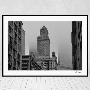 Chicago Skyline 3 Fine Art Photograph, Wall Art, Room Decor, Architecture Print, Chicago Photography, Chicago Skyscrapers, Misty Chicago