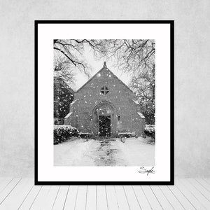 Northwestern University Howes Chapel 2 Fine Art Photograph, Northwestern Church Image, Northwestern Graduation Gift, Northwestern Alumni