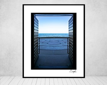 Lake Cathedral Fine Art Photograph, Wall Art, Lake Michigan, Photo Gift, Landing Photo, Door Print, Chicago Image, Loyola Lake Shore Campus