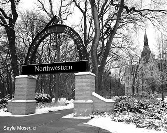 Northwestern University Weber Arch 7 Fine Art Photograph, Wall Art, Architecture Photo, Northwestern Graduation Gift, Northwestern Alumni