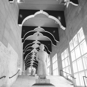 Seattle Art Museum Staircase 1 Fine Art Photograph, Wall Art, Washington Image, Gift, Staircase Print, Architecture Photo, Grand Staircase