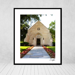 Northwestern University Howes Chapel Fine Art Photograph, Northwestern Church Image, Northwestern Graduation Gift, Northwestern Alumni