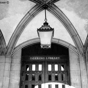 Northwestern University Charles Deering Memorial Library Entrance 2 Fine Art Photograph, Wall Art, Architecture Photo, Amazing Libraries