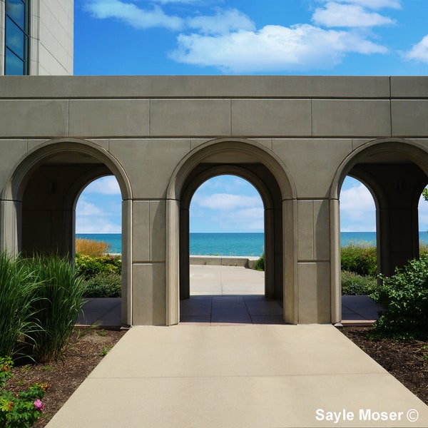 Loyola University Chicago Lakeshore Campus 2 Fine Art Photograph, Wall Art, Graduation Gift, Loyola Alma Mater, Madonna Della Strada Chapel