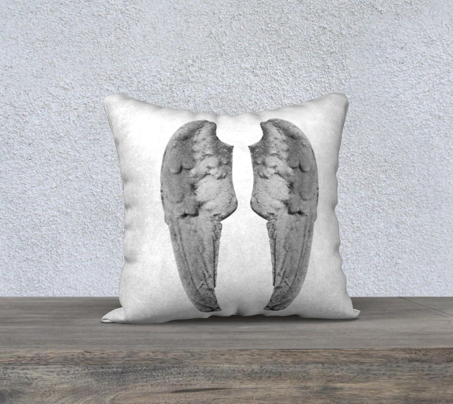 Angel Wings 4 Canvas Throw Pillow Cover 18 X 18 Home Decor Etsy UK