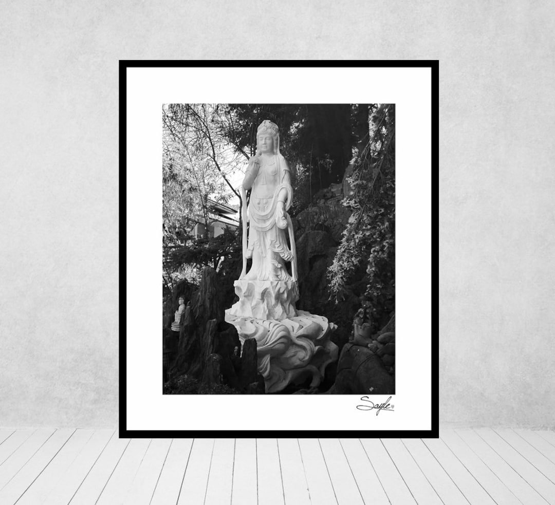 Quan Yin Statue 11 Fine Art Photograph, Wall Art, Spa Decor, Spiritual