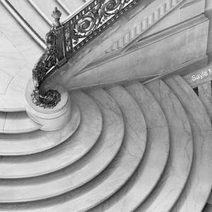 San Francisco City Hall Staircase Detail Fine Art Photograph, Wall Art, Home Decor, SF Image, Gift, Grand Staircase Print, Architecture Art
