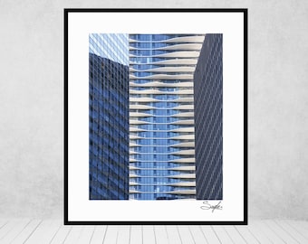 Chicago Skyline 5 Fine Art Photograph, Wall Art, Room Decor, Architecture Print, Chicago Photography, Interesting Buildings in Chicago