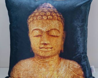 Western Meditation Buddha Statue Zen Mastery Printing Throw Pillow Cover Cushion Western Meditation Buddha Statue Zen Mastery Printing Throw Pillow Cover Cushion