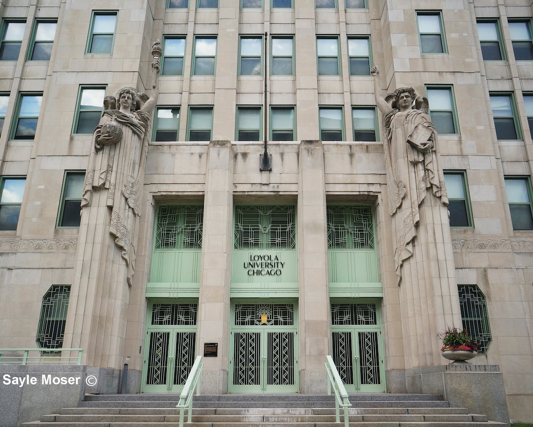 Mundelein Building at Loyola University Chicago Lakeshore Etsy