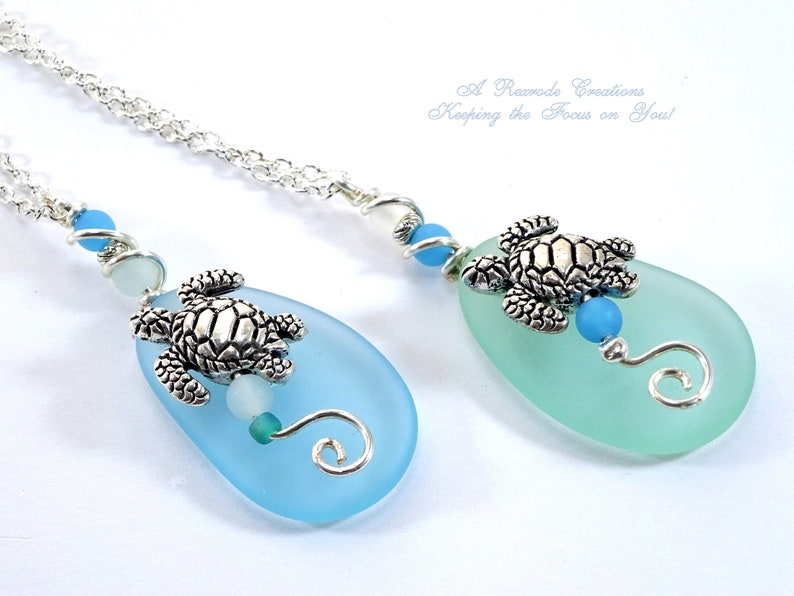 Nautical Sea Glass Car Charm Turtle Car Rear View Mirror Etsy