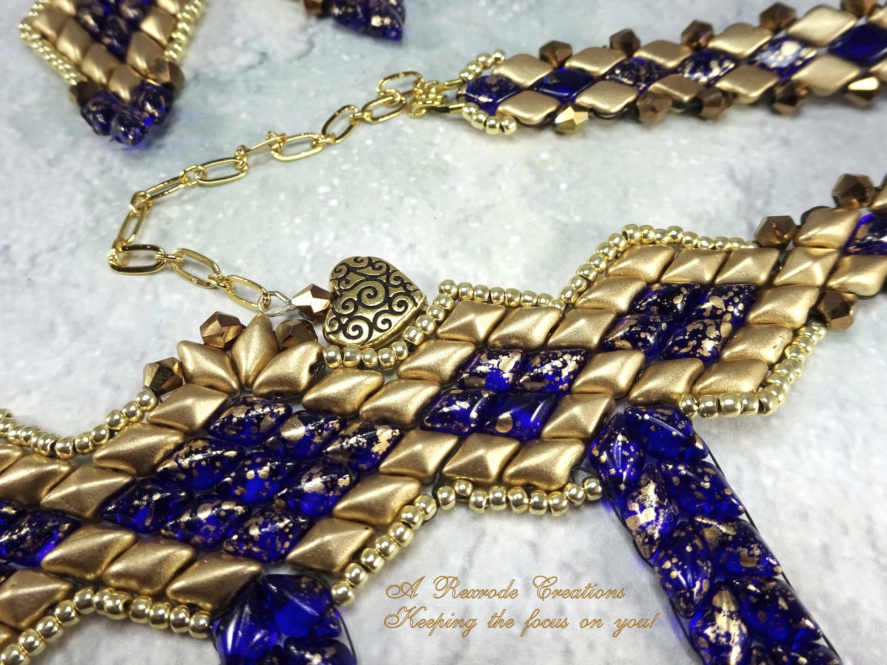 Seed Bead Jewelry Set Art Deco Bead Weave Unique Bold Beaded Etsy