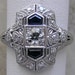 White Gold Antique Engagement Ring Diamond Sapphire Filigree Art Deco Appraisal For Insurance Purposes Accompanies Purchase