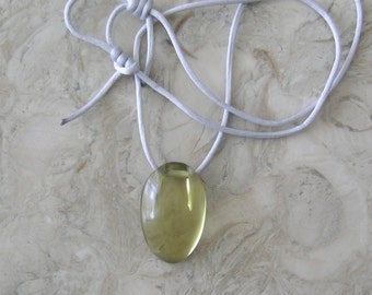 SALE Citrine One Of A Kind Designed Hand Polished and Hand Assembled Pendant And Silk Cord