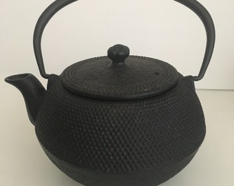 Vintage Cast Iron Japanese-Style Teapot Never Used Like New Condition