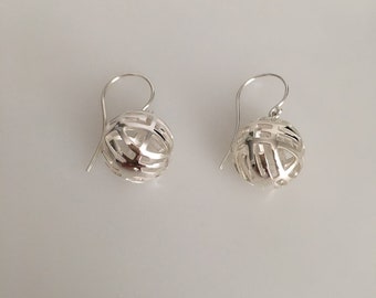 Boucles d'oreilles en argent sterling pour la fête des mères, suspendues, rondes, conçues sur mesure