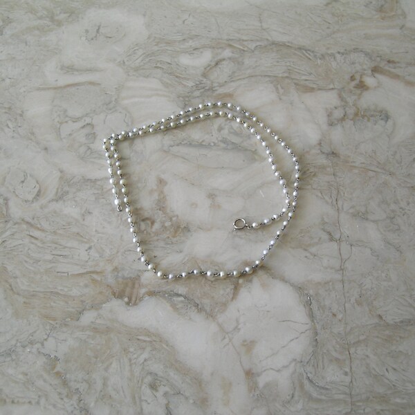 Original Art Deco Original Antique Platinum And Natural Pearl Necklace 21 Inches Long Museum Quality