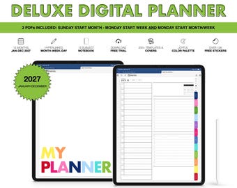 Digitaler Planer 2027 | Deluxe | für Goodnotes (Joyful Color)