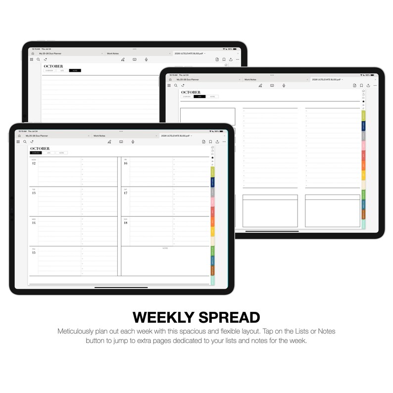 2026 Digital Planner | Elevate Ultimate | for Goodnotes (blissful Color ...