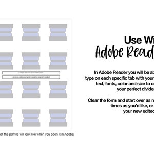 Editable Divider Tabs | Blank | Printable | DIY | Gray - Etsy