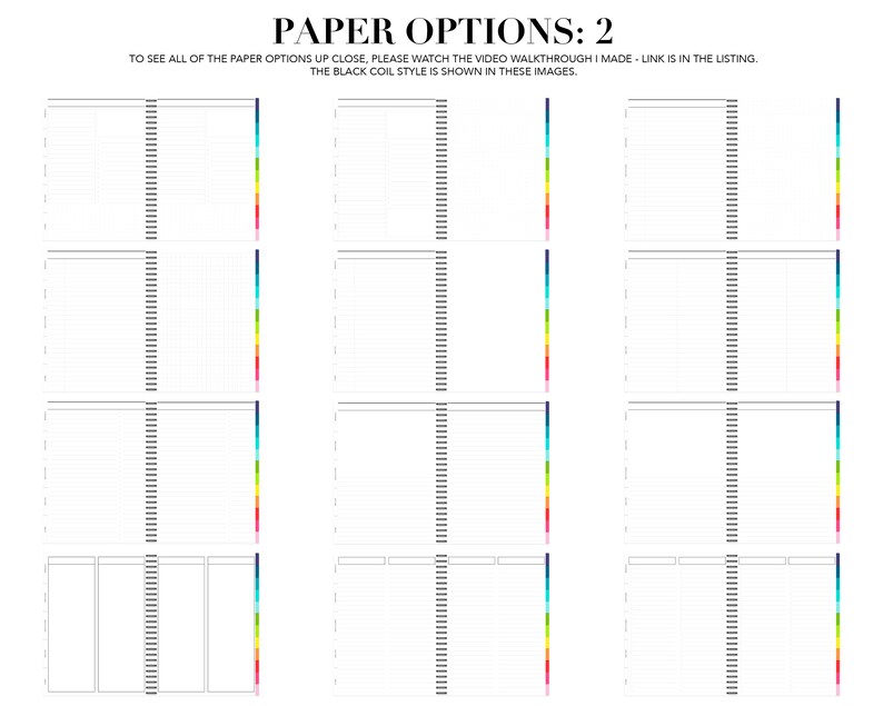 12 Subject Digital Notebook | 53 Templates | Landscape or Portrait ...