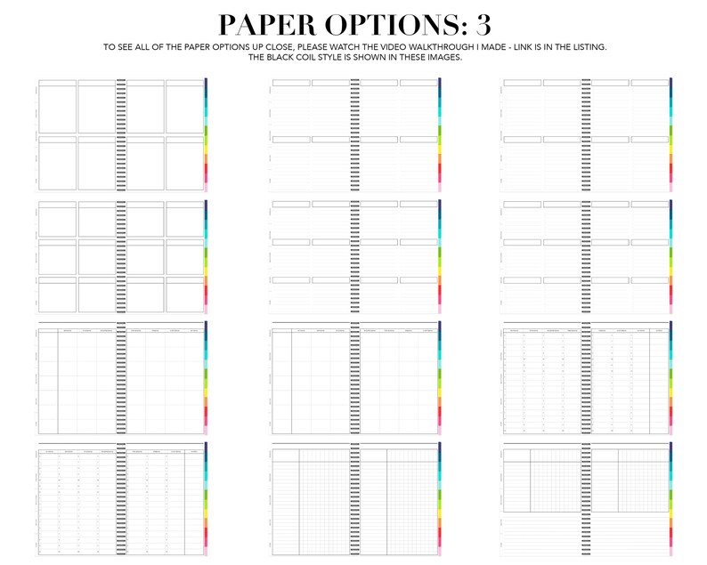 12 Subject Digital Notebook | 53 Templates | Landscape or Portrait ...