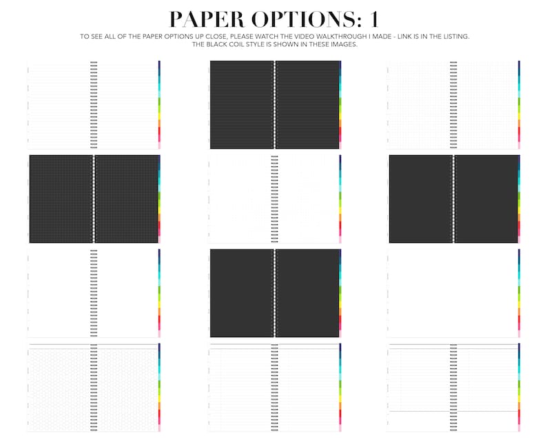 12 Subject Digital Notebook | 53 Templates | Landscape or Portrait ...