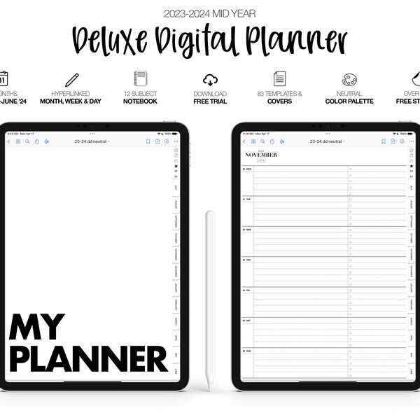 2023 2024 Deluxe Planner Etsy