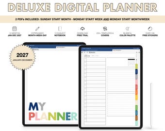 Digitaler Planer 2027 | Deluxe | für Goodnotes (Blissful Color)