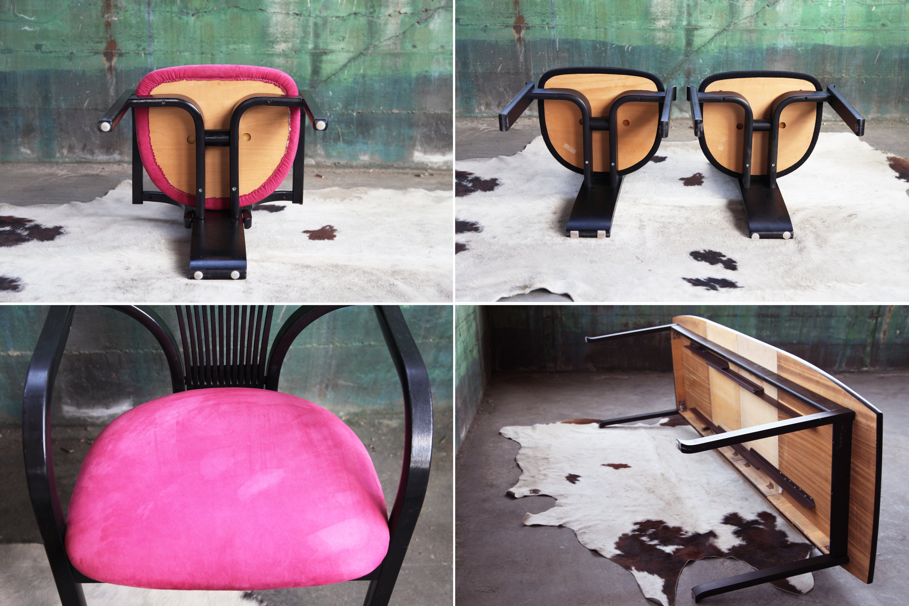 SALE! Pair of Fab Memphis Milano Style 1980s Post Modern Chairs, w