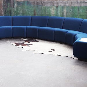 SOLDPOSTMODERN Stunning Modular Sculptural Nine pc curvlinear MCM Modernist Tappo sectional by John Mascheroni for Vecta, Italy, Steelcase image 5