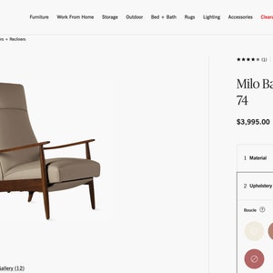 SOLDGORGEOUS Orig. Milo Baughman Recliner ONE left. Mid Century Danish Modern Lounge Chair by James Inc. Beautiful Oak Solid Wood image 10