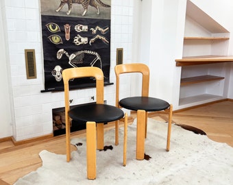 Postmodern 1970s Pair of 2 Chairs by Bruno Rey for Dietiker, 1970s